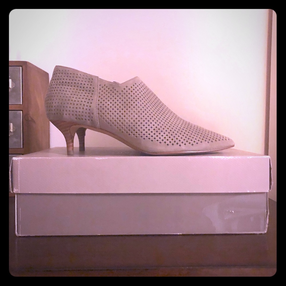 Suede bootie by Franco Sarto